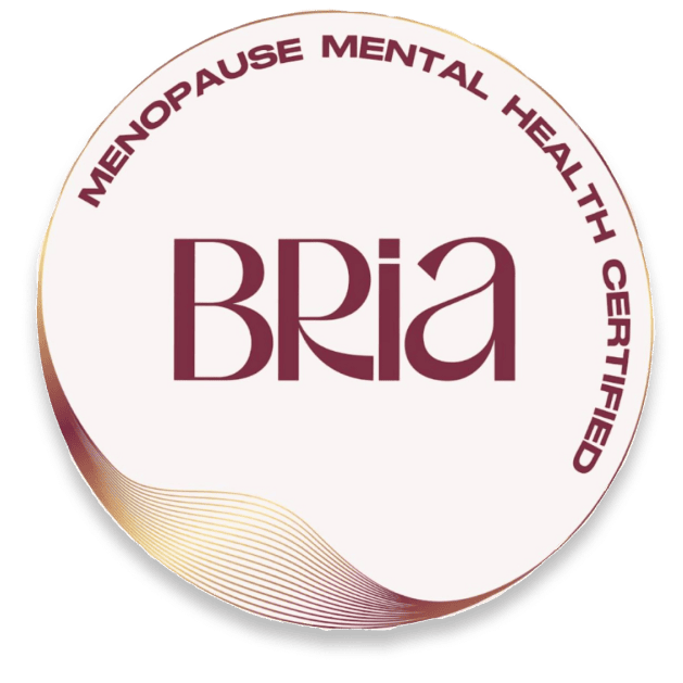 BRIA badge: menopause mental health certified